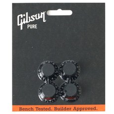 Gibson BRANDS 禮帽旋鈕零件 PRHK-010 4p, 黑色的