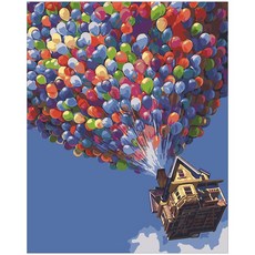 아이러브페인팅 DIY 명화그리기 40 x 50 cm, 풍선과집, 1개