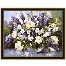 I LOVE PAINTING DIY名畫繪畫組 40*50cm, 薰衣草花瓶