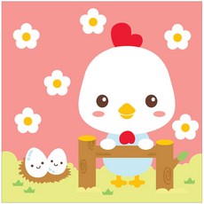 아이러브페인팅 아기 12간지 DIY 명화그리기 20 x 20 cm, 닭, 1개
