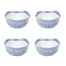 Dear Living藍色線條方形碗 9cm, 混色, 4件