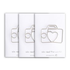 해피트레이딩심플 모티브 북 홀더 클립, 05, 3개