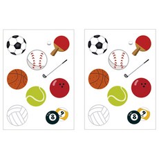 모두의팩토리 인쇄 도안 DIY 펠트 공예 A4, 05TYPE스포츠, 2개