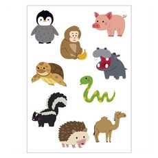 모두의팩토리 인쇄펠트 도안 DIY 펠트 공예 A3, 03 TYPE 동물2, 1개