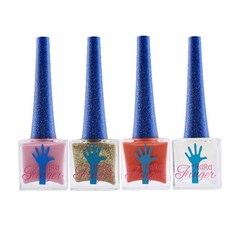 拉拉芬格香水貼紙水性美甲粉色公主套組, 粉色、金色、珊瑚色、牛奶, 1套