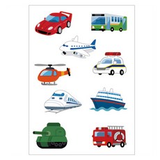 모두의팩토리 인쇄펠트 도안 DIY 펠트 공예 A3, 10 TYPE 탈것, 1개