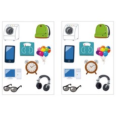 모두의팩토리 인쇄 도안 DIY 펠트 공예 A4, 08TYPE물건2, 2개