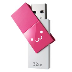 엘레컴 스윙타입 USB 3.0 메모리 핑크 EK-RMU332GPN, 32GB, 1개