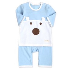 Organic Boom 熊熊7分袖衛生衣褲