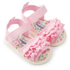 JOY MULTI 女童荷葉邊蕾絲步行涼鞋