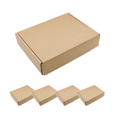 도나앤데코 크라프트런치박스 튼튼 도시락상자 26 x 24 x 7.5 cm, 5개