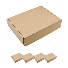 도나앤데코 크라프트런치박스 튼튼 도시락상자 33.5 x 26.2 x 7.5 cm, 5개