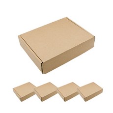 도나앤데코 크라프트런치박스 튼튼 도시락상자 24 x 18 x 7.5 cm, 5개