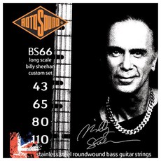 RotoSound BILLY SHEEHAN不鏽鋼貝斯弦 043-110, BS66, 單色