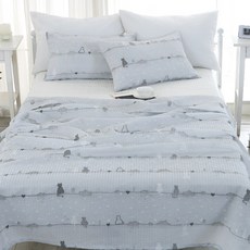 gBEDDING Dream Cat泡泡紗涼被, 灰色