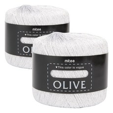 Olribeu OLIVE編織線, 01銀灰色, 2捆
