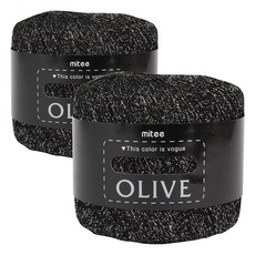 Olribeu OLIVE編織線, 08銀黑, 2捆