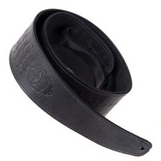 LM Products Belt 品牌系列吉他背帶 BQ-SKULL, 黑色的