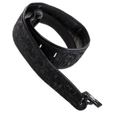 LM Products Premier Leather Daisy BK 吉他背帶 PM-3 BK, 混色