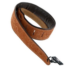 LM Products Premier Leather Daisy BR 吉他背帶 PM-3 BR, 混色