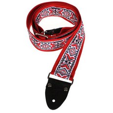 LM Products 棉復古提花吉他背帶 FF-55 R, 混色