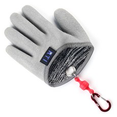 RTI AMSAN KOREA釣魚用防滑乳膠手套 左手, 銀