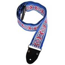 LM Products 棉復古提花吉他背帶 FF-55 BL, 混色