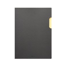 아날로그 슈프림 A4 가죽 L홀더, 그레이, 1개