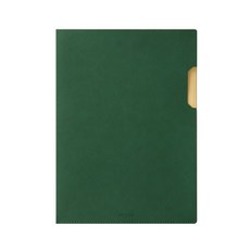 아날로그 슈프림 A4 가죽 L홀더, 그린, 1개
