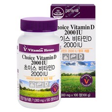 비타민하우스 츄어블 초이스 비타민D 2000IU, 1개, 100정
