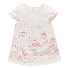 Vlinder 女童印花短袖連衣裙