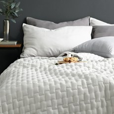 AIRE Verite素色水洗薄墊兼薄被, 米灰色