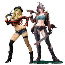 KOTOBUKIYA 호러미소녀 프레디제이슨 피규어 2종 세트, 1세트