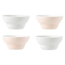 BOWLBOWL 韓國製 Bowl Bowl Origin 醬料碗 牛奶白 2p + 桃花粉 2p, 混合顏色, 1套