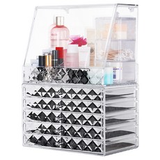 레이디와이 뚜껑있는 화장품 정리함 + 5단 쥬얼리 서랍 세트 DABD05, 1세트, 1세트