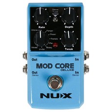 Nux Mod Core Deluxe 모듈레이션 베이스이펙터, 혼합 색상, 1개