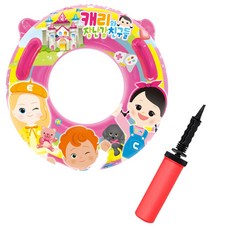 위니코니 캐리와 장난감친구들 손잡이튜브 65cm + 고급형 핸드펌프 랜덤 발송, 혼합 색상, 1세트