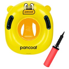 Winnieconi扇形基本氣墊學步車+高級型手動打氣筒 隨機出貨, 混色, 1套