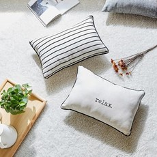 모던하우스 STRIPE D.P 쿠션 33*50 (솜포함), 혼합색상