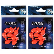 TZ피싱 타잔 주간케미 적색 TNT-2802, 2개