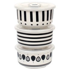 모던라인 밀폐찬통, 1세트, 찬통 중(3p) + 뚜껑(3p)