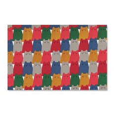 패션포인트 면 옥스포드 패브릭원단, NO6680 멀티, 1개