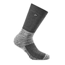 LAUNER 纖維科技美麗諾羊毛襪, 黑色丹寧