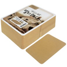 紙文化 Hello Art 書法包壓花明信片, 4 牛皮棕色, 500張