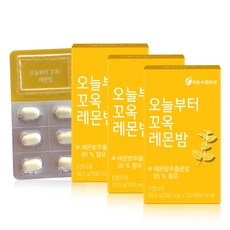 더순수렛츠미 오늘부터꼬옥 레몬밤 정제, 30정, 3개
