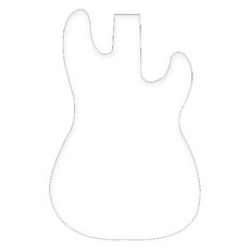 Guitar Defender Precision Bass Scratchpad GD-P 貝斯, 單色