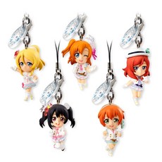 BANDAI 萬代 Love Live!公仔吊飾+台座, 1套