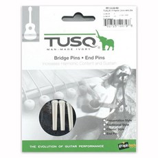 TUSQ 傳統琴橋銷組 PP-1122-00 馬丁型, 白+黑點