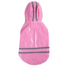 寵物聚氨酯反光雨衣, 粉紅色
