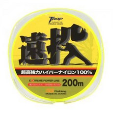 BS Fishing 遠投釣魚線 200m, 螢光黃綠色